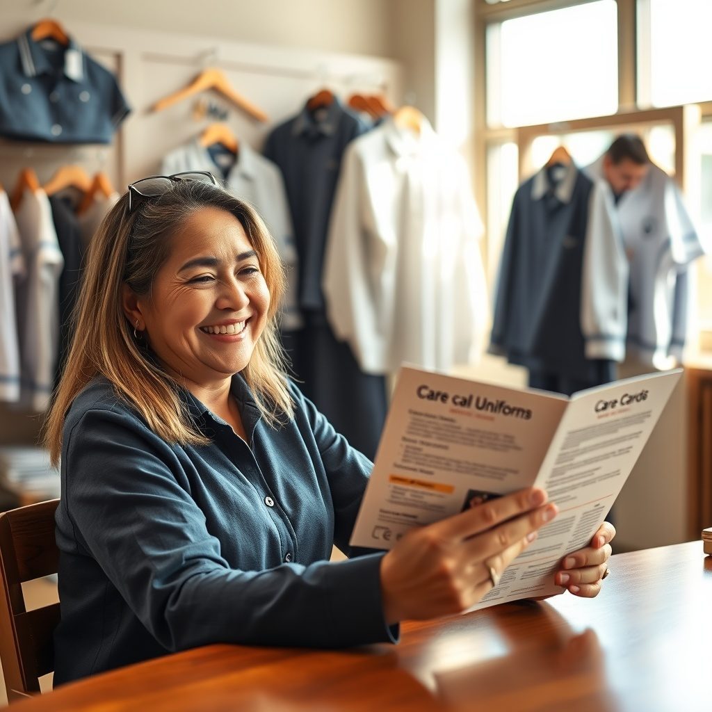 Care cards for uniform maintenance
